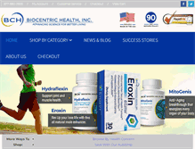 Tablet Screenshot of biocentrichealth.com